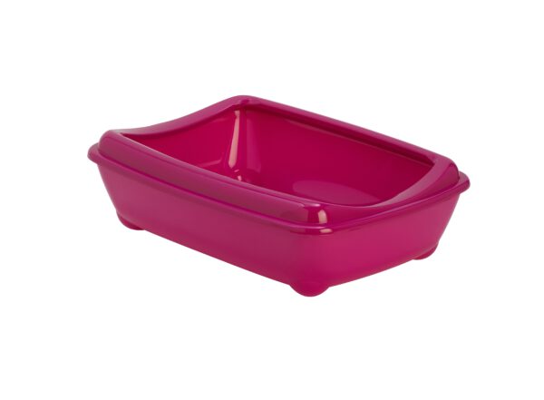 Moderna - Knaagdier/kattentoilet met rand Large, Hot pink